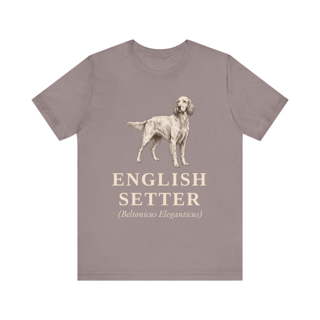 English Setter Latin Shirt, Vintage Dog Sketch Tee, Dog Latin Gift English Setter Latin Shirt, Vintage Dog Sketch Tee, Dog Latin Gift
