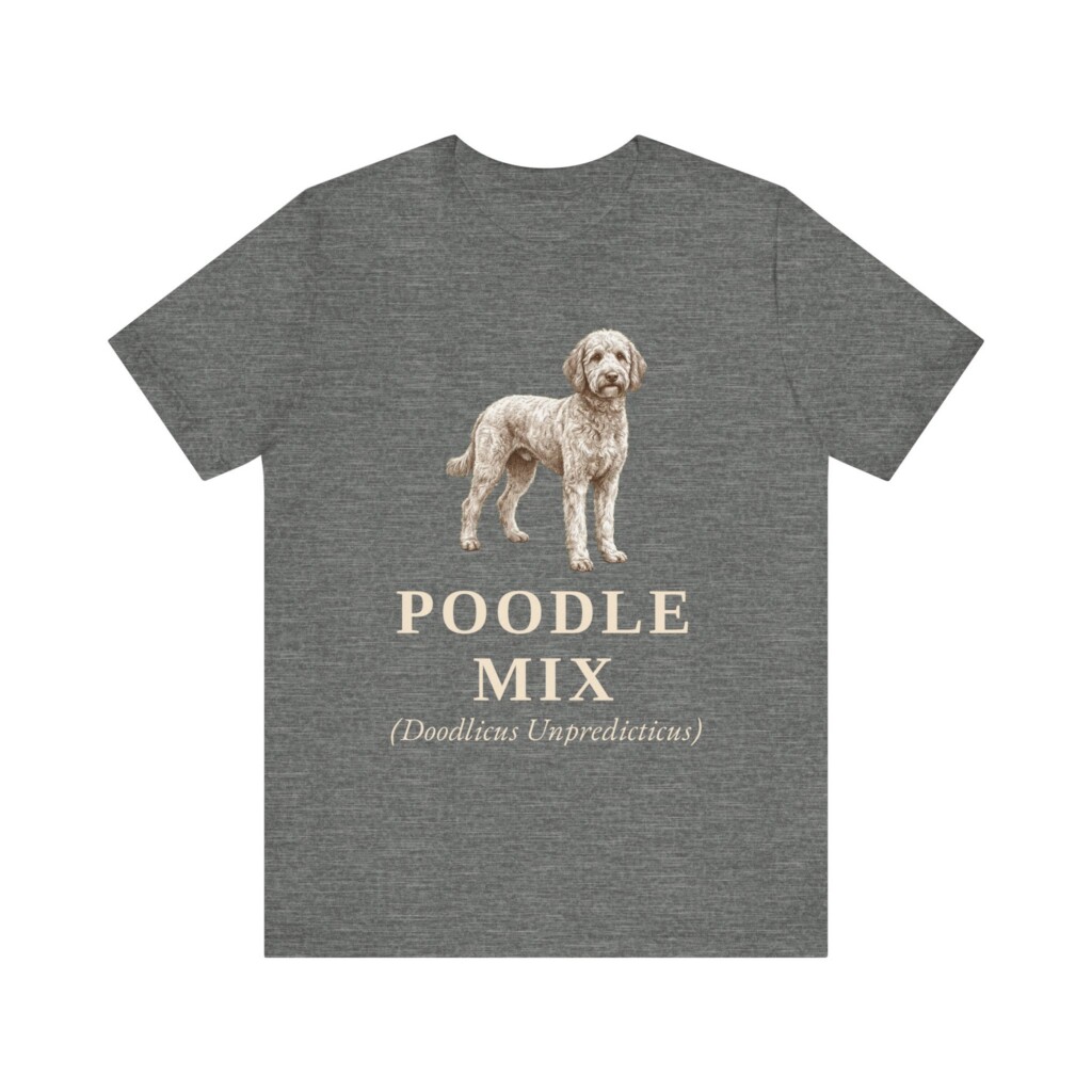 Poodle Mix Latin Shirt, Vintage Dog Sketch Tee, Dog Latin Gift Poodle Mix Latin Shirt, Vintage Dog Sketch Tee, Dog Latin Gift