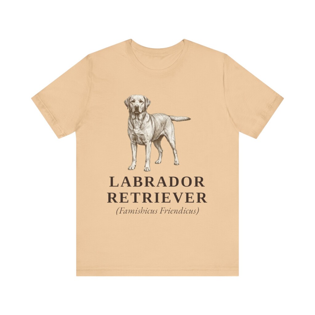 Labrador Retriever Latin Shirt, Vintage Dog Sketch Tee, Dog Latin Gift
