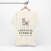 Japanese Terrier Latin Shirt, Vintage Dog Sketch Tee, Dog Latin Gift