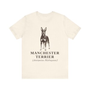 Manchester Terrier Latin Shirt, Vintage Dog Sketch Tee, Dog Latin Gift
