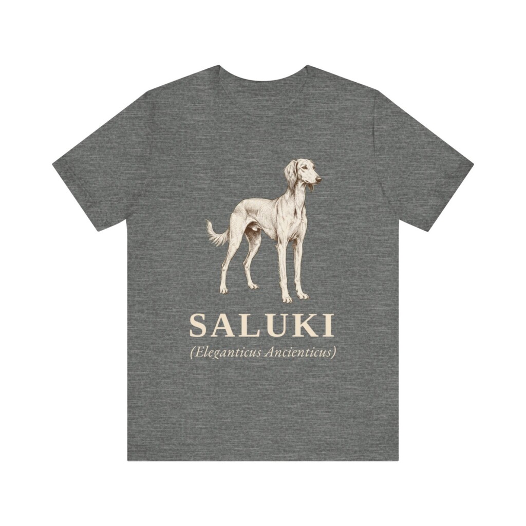 Saluki Latin Shirt, Vintage Dog Sketch Tee, Dog Latin Gift Saluki Latin Shirt, Vintage Dog Sketch Tee, Dog Latin Gift