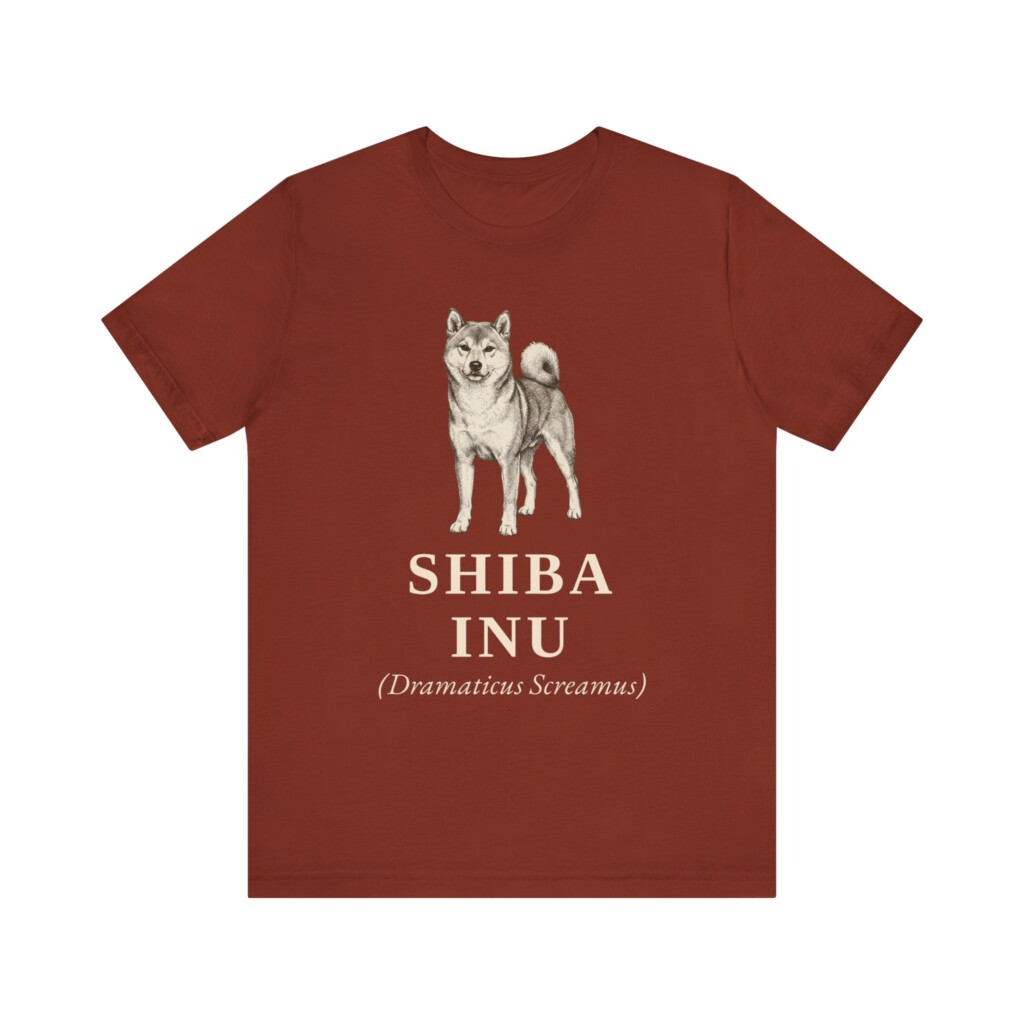 Shiba Inu Latin Shirt, Vintage Dog Sketch Tee, Dog Latin Gift