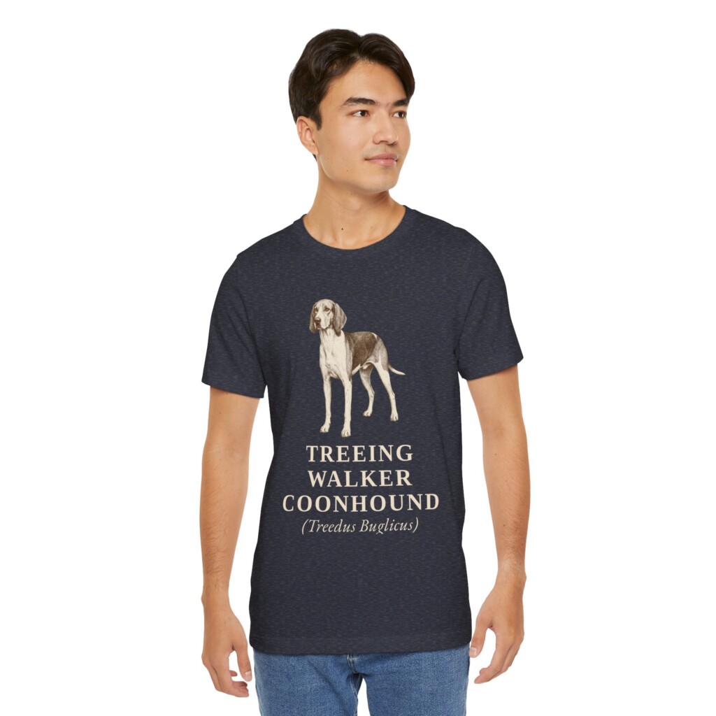 Treeing Walker Coonhound Latin Shirt, Vintage Dog Sketch Tee, Dog Latin Gift