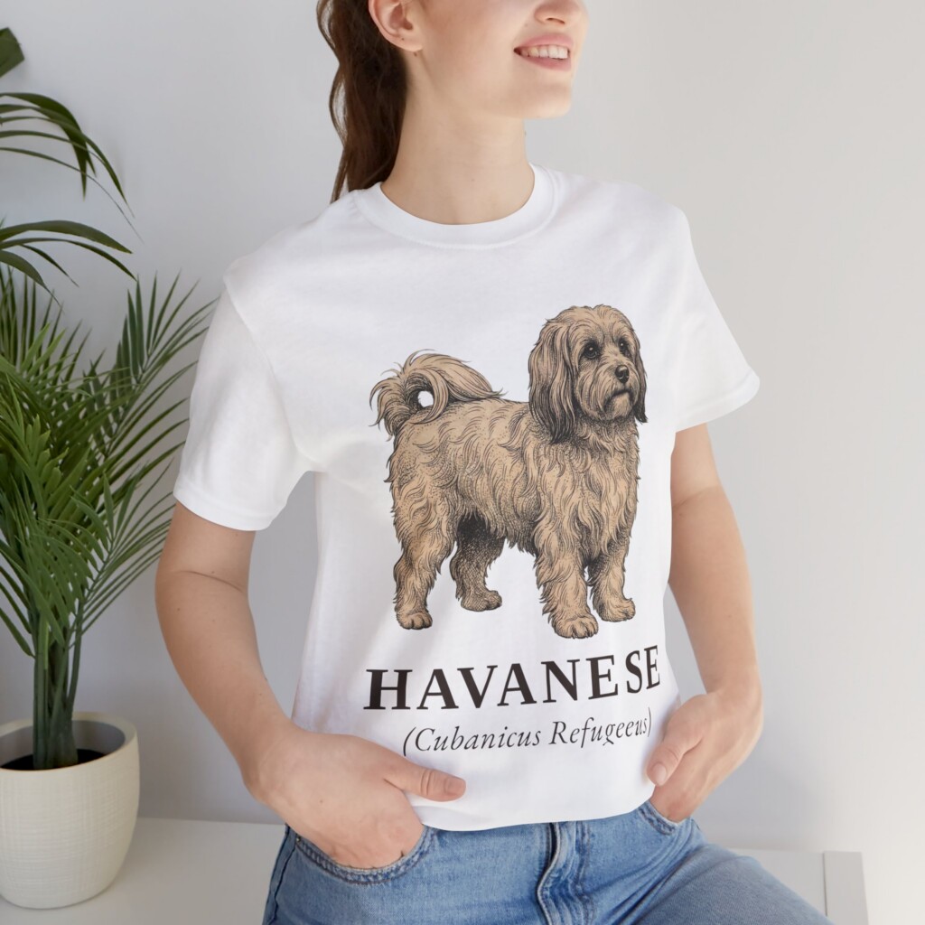 Havanese Latin Shirt, Vintage Dog Sketch Tee, Dog Latin Gift Havanese Latin Shirt, Vintage Dog Sketch Tee, Dog Latin Gift