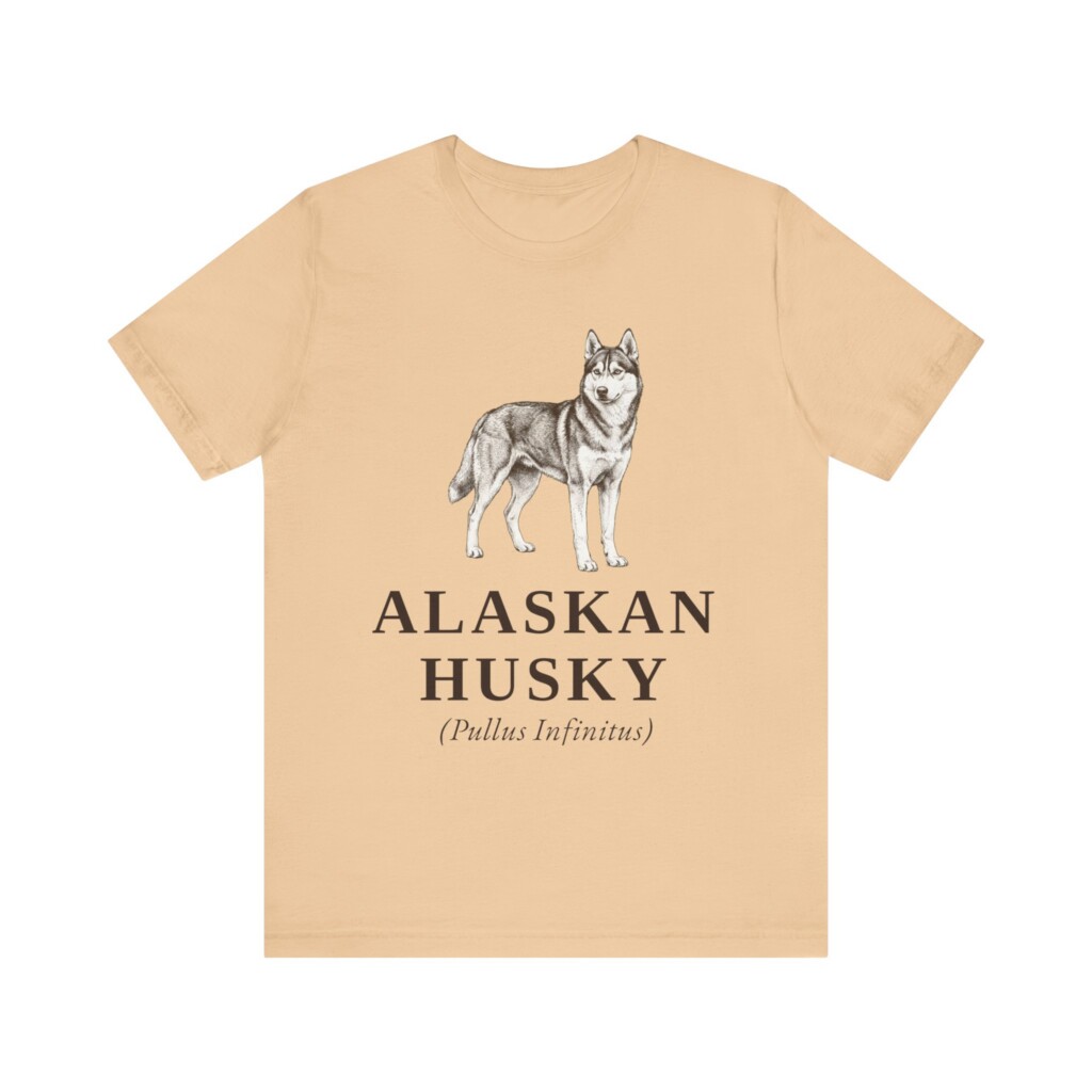 Alaskan Husky Latin Shirt, Vintage Dog Sketch Tee, Dog Latin Gift Alaskan Husky Latin Shirt, Vintage Dog Sketch Tee, Dog Latin Gift