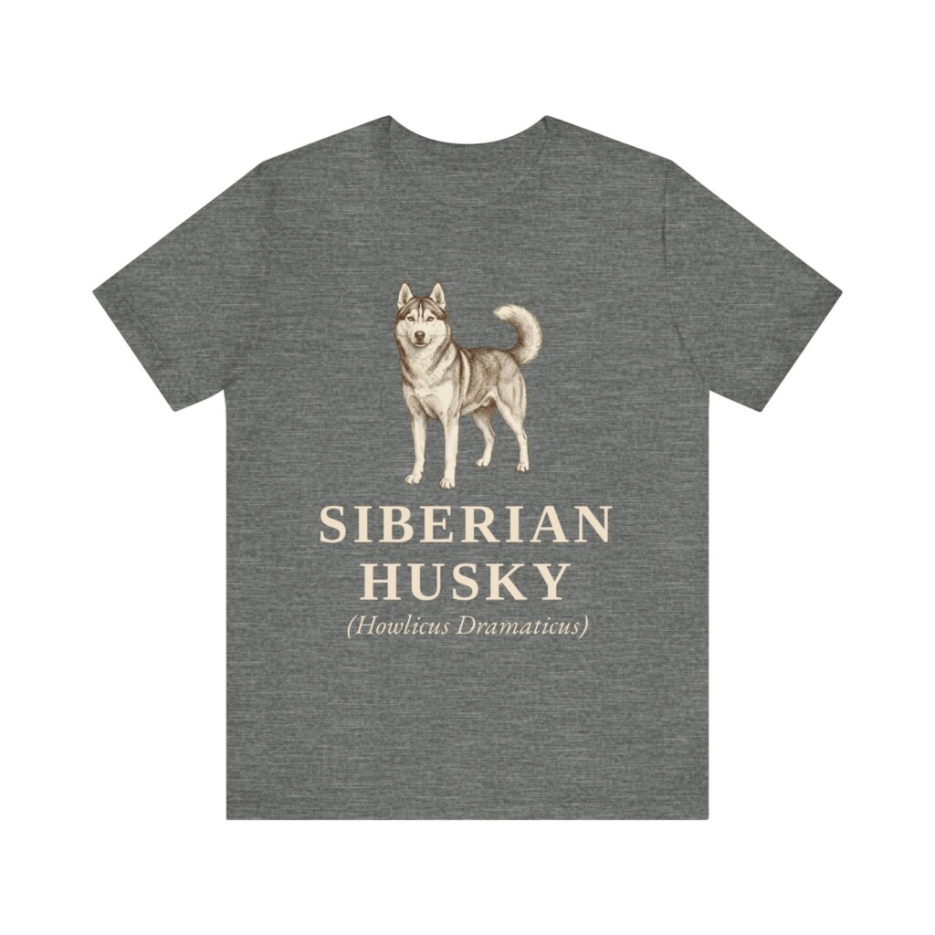 Siberian Husky Latin Shirt, Vintage Dog Sketch Tee, Dog Latin Gift Siberian Husky Latin Shirt, Vintage Dog Sketch Tee, Dog Latin Gift