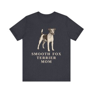 Fox Terrier (Smooth) Mom Shirt, Vintage Dog Sketch Tee, Dog Mom Gift