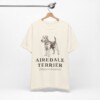 Airedale Terrier Latin Shirt, Vintage Dog Sketch Tee, Dog Latin Gift