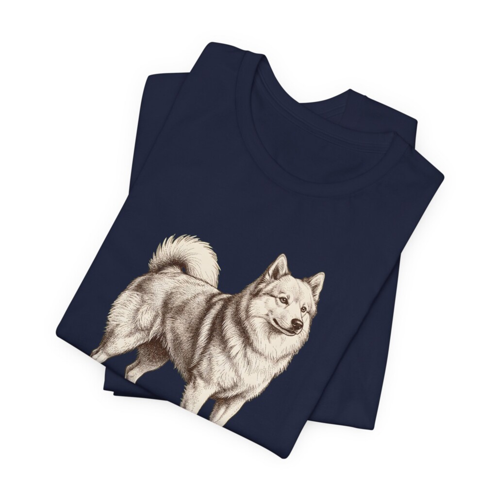 American Eskimo Dog Latin Shirt, Vintage Dog Sketch Tee, Dog Latin Gift
