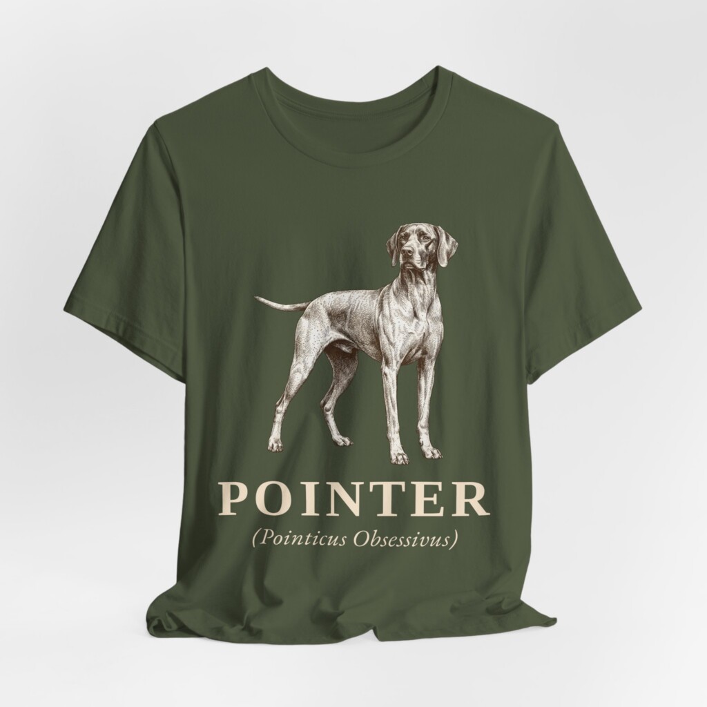 Pointer Latin Shirt, Vintage Dog Sketch Tee, Dog Latin Gift