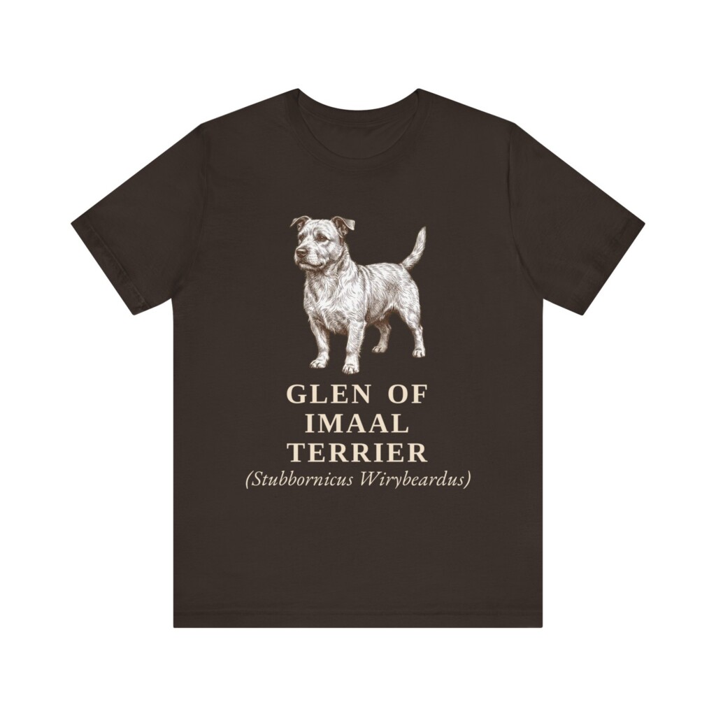 Glen of Imaal Terrier Latin Shirt, Vintage Dog Sketch Tee, Dog Latin Gift