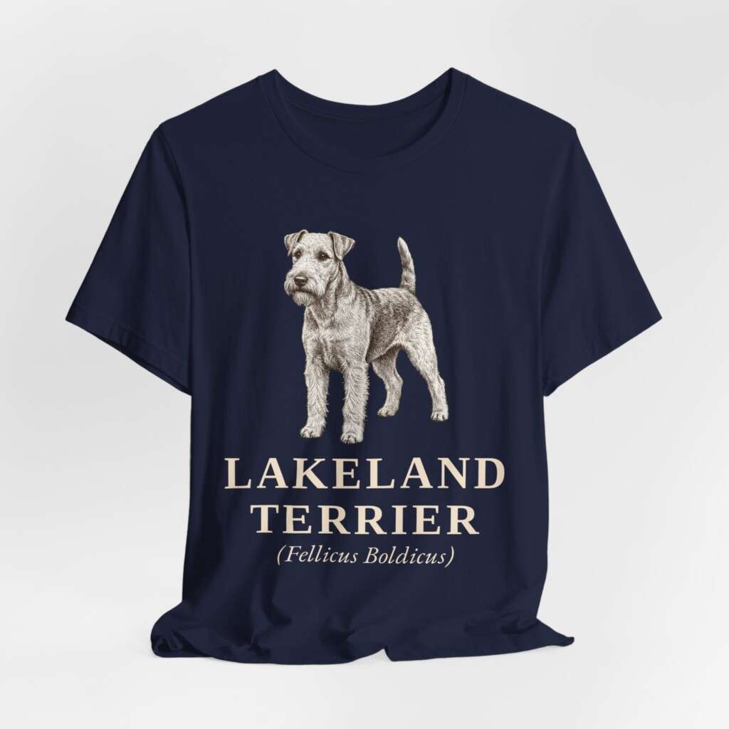 Lakeland Terrier Latin Shirt, Vintage Dog Sketch Tee, Dog Latin Gift