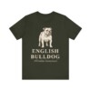 English Bulldog Latin Shirt, Vintage Dog Sketch Tee, Dog Latin Gift