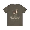 Brazilian Terrier Latin Shirt, Vintage Dog Sketch Tee, Dog Latin Gift