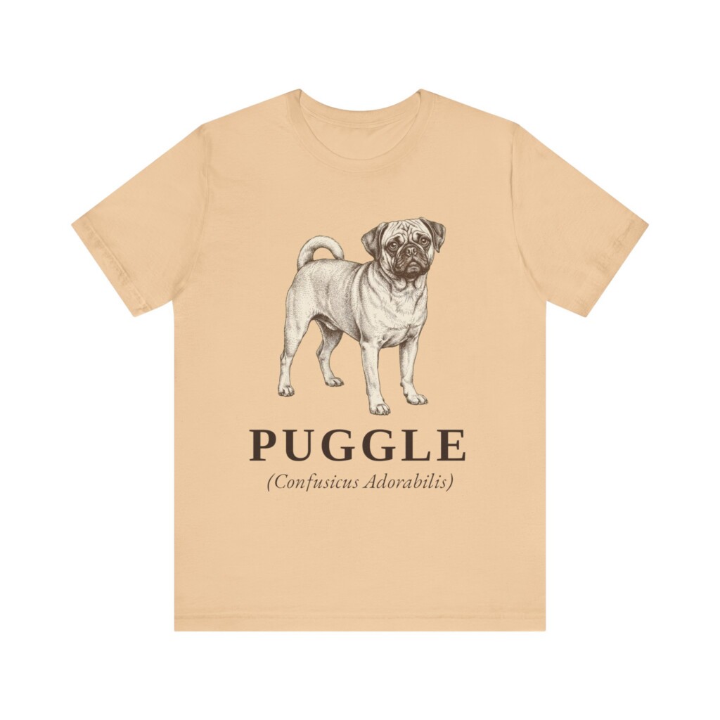 Puggle Latin Shirt, Vintage Dog Sketch Tee, Dog Latin Gift Puggle Latin Shirt, Vintage Dog Sketch Tee, Dog Latin Gift