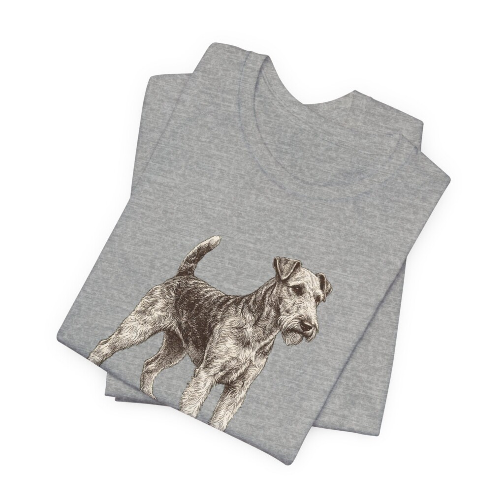 Fox Terrier (Wire) Dad Shirt, Vintage Dog Sketch Tee, Dog Dad Gift