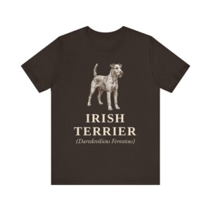 Irish Terrier Latin Shirt, Vintage Dog Sketch Tee, Dog Latin Gift