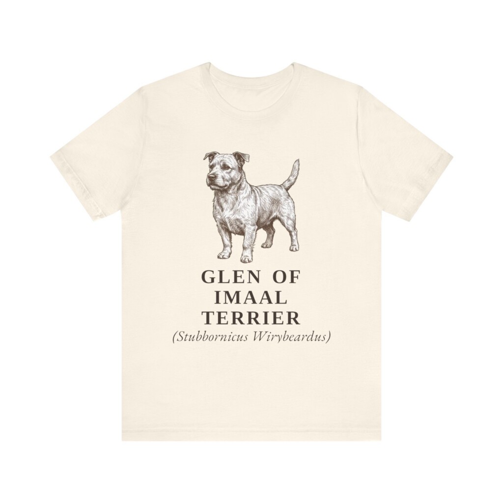 Glen of Imaal Terrier Latin Shirt, Vintage Dog Sketch Tee, Dog Latin Gift
