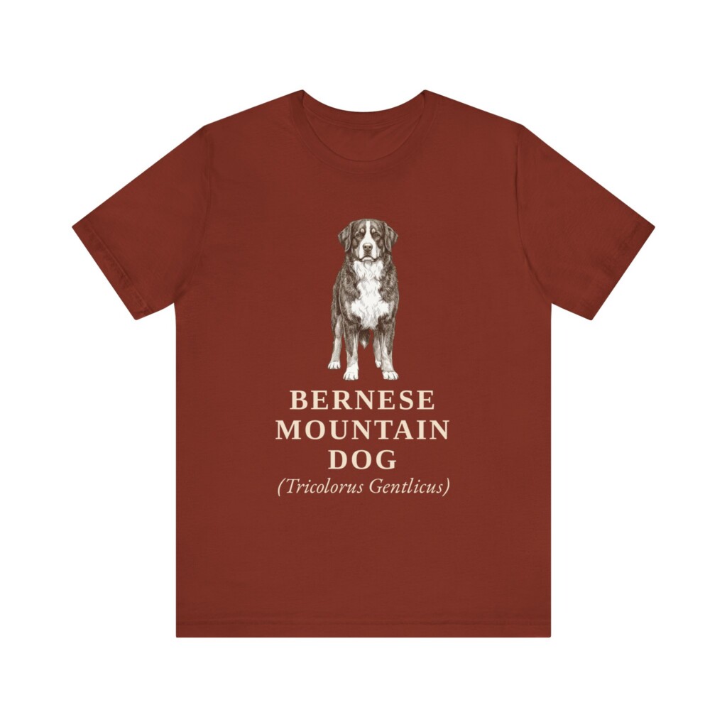 Bernese Mountain Dog Latin Shirt, Vintage Dog Sketch Tee, Dog Latin Gift
