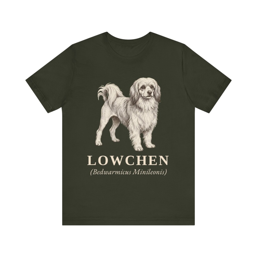 Lowchen Latin Shirt, Vintage Dog Sketch Tee, Dog Latin Gift