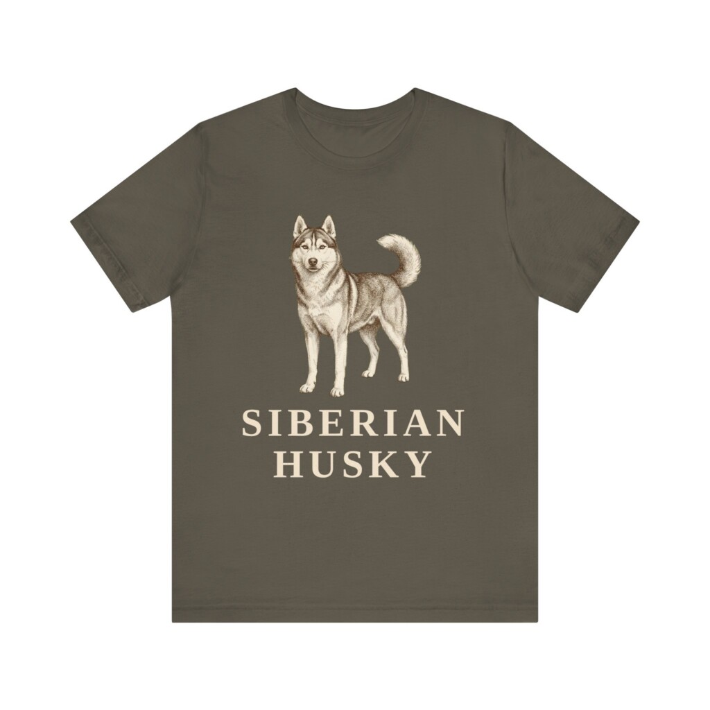 Husky Lover Shirt, Vintage Dog Sketch Tee, Dog Lover Gift