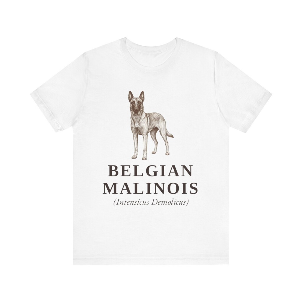 Belgian Malinois Latin Shirt, Vintage Dog Sketch Tee, Dog Latin Gift