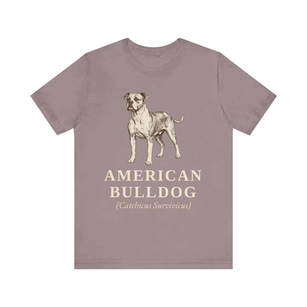American Bulldog Latin Shirt, Vintage Dog Sketch Tee, Dog Latin Gift