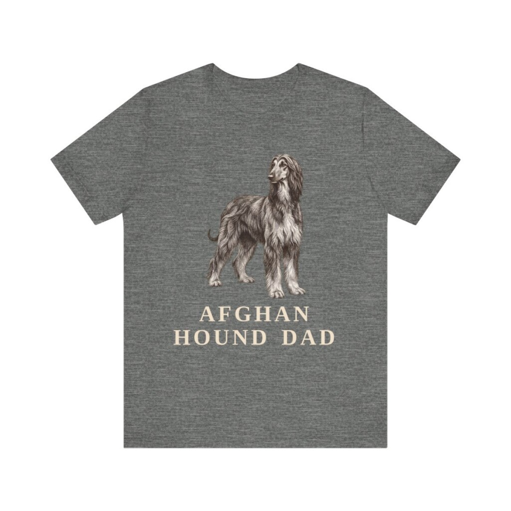 Afghan Hound Dad Shirt, Vintage Dog Sketch Tee, Dog Dad Gift Afghan Hound Dad Shirt, Vintage Dog Sketch Tee, Dog Dad Gift