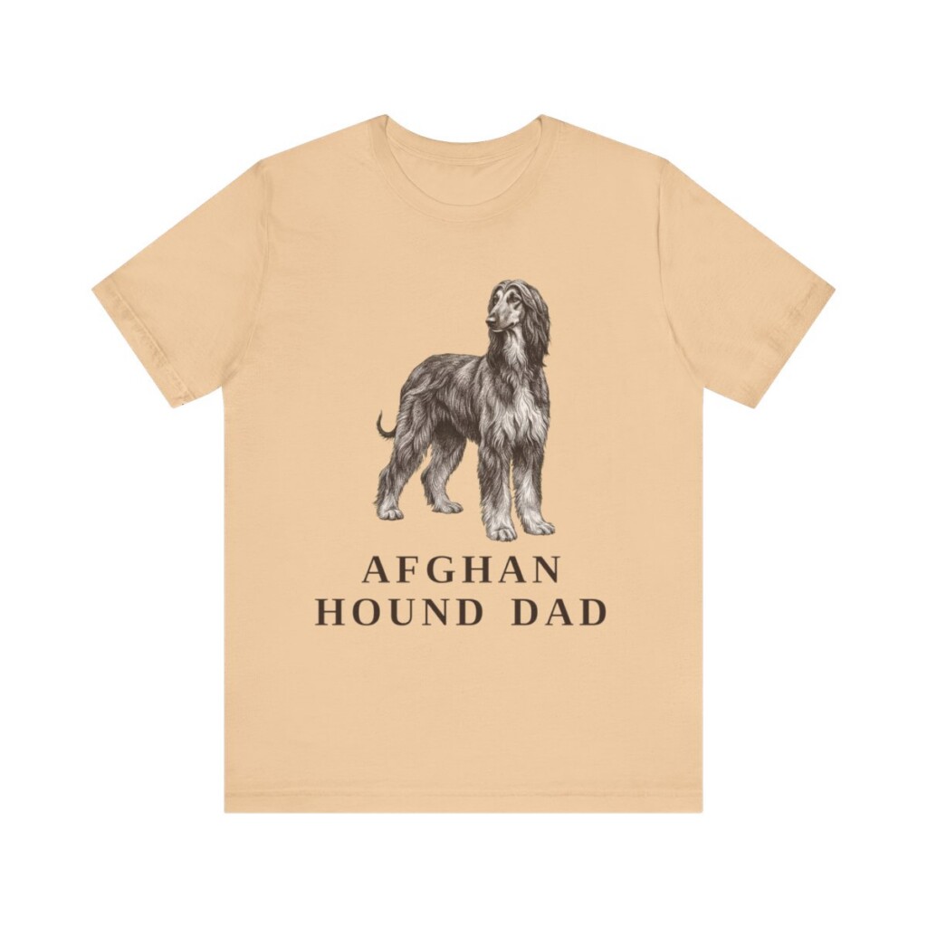 Afghan Hound Dad Shirt, Vintage Dog Sketch Tee, Dog Dad Gift Afghan Hound Dad Shirt, Vintage Dog Sketch Tee, Dog Dad Gift