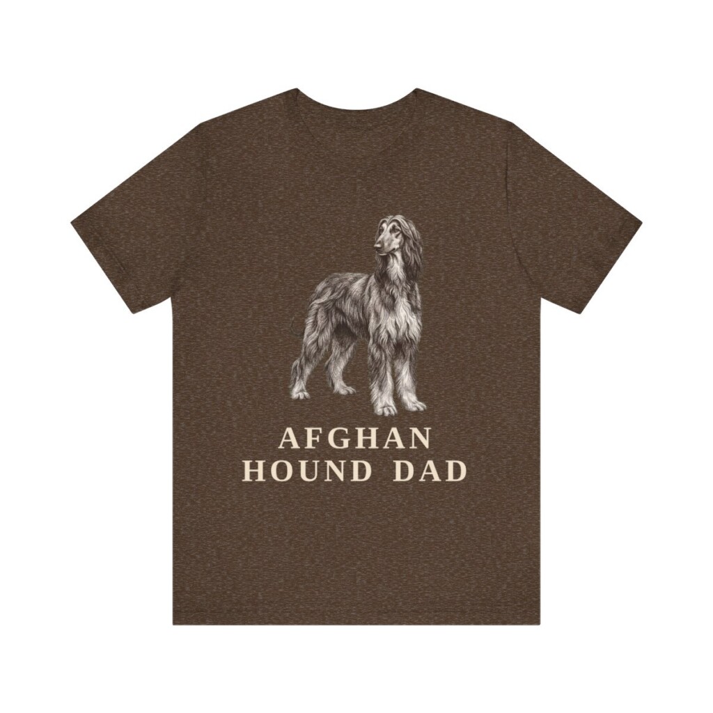 Afghan Hound Dad Shirt, Vintage Dog Sketch Tee, Dog Dad Gift Afghan Hound Dad Shirt, Vintage Dog Sketch Tee, Dog Dad Gift