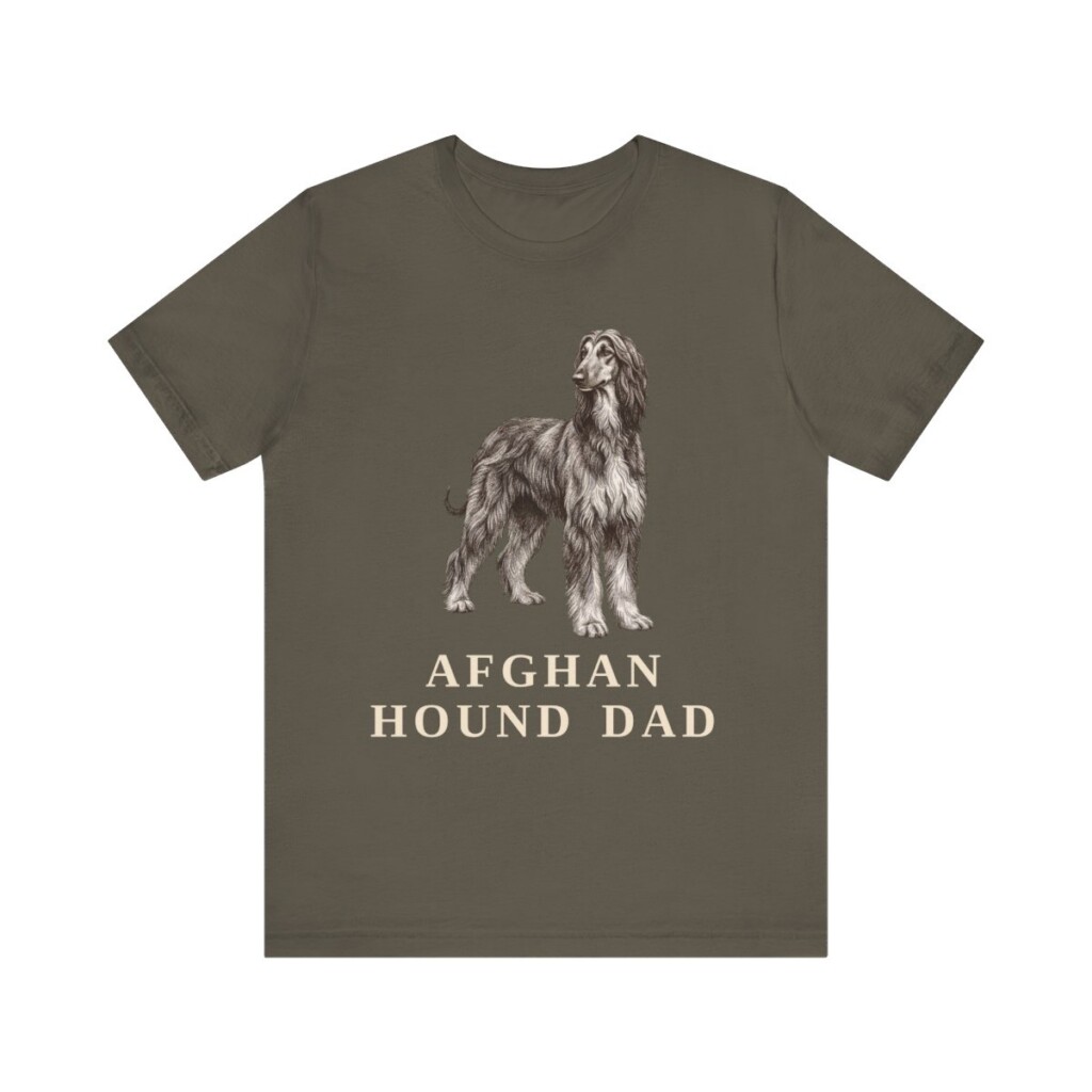 Afghan Hound Dad Shirt, Vintage Dog Sketch Tee, Dog Dad Gift Afghan Hound Dad Shirt, Vintage Dog Sketch Tee, Dog Dad Gift
