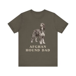 Afghan Hound Dad Shirt, Vintage Dog Sketch Tee, Dog Dad Gift
