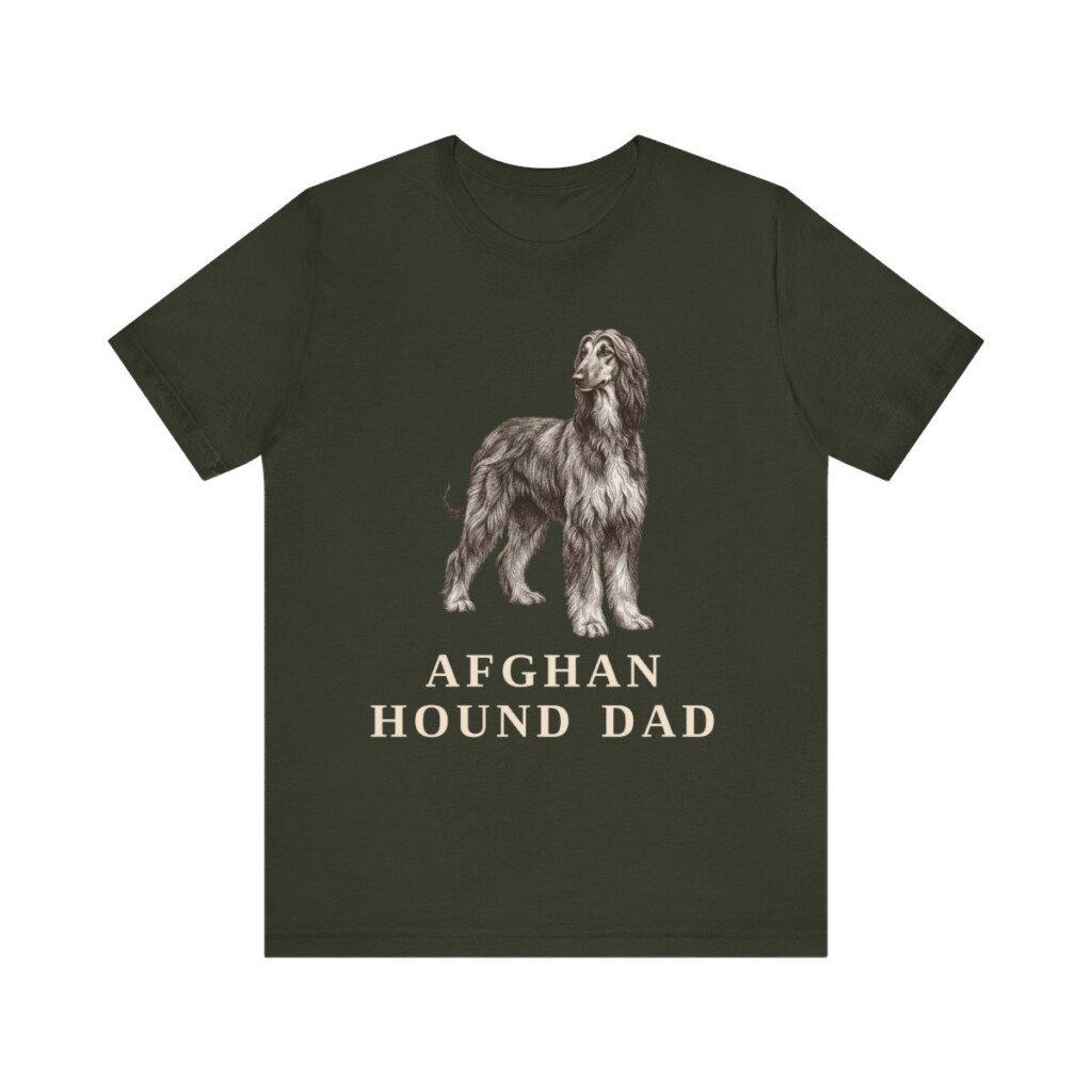 Afghan Hound Dad Shirt, Vintage Dog Sketch Tee, Dog Dad Gift Afghan Hound Dad Shirt, Vintage Dog Sketch Tee, Dog Dad Gift