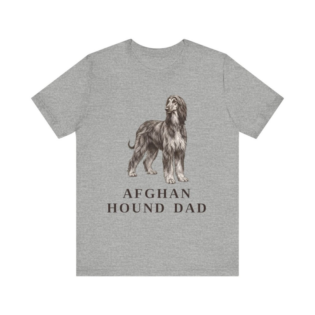 Afghan Hound Dad Shirt, Vintage Dog Sketch Tee, Dog Dad Gift Afghan Hound Dad Shirt, Vintage Dog Sketch Tee, Dog Dad Gift