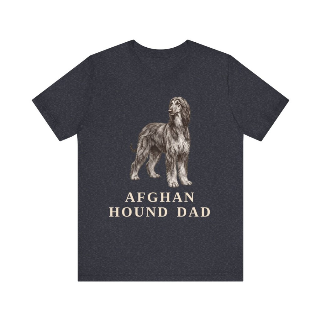 Afghan Hound Dad Shirt, Vintage Dog Sketch Tee, Dog Dad Gift Afghan Hound Dad Shirt, Vintage Dog Sketch Tee, Dog Dad Gift