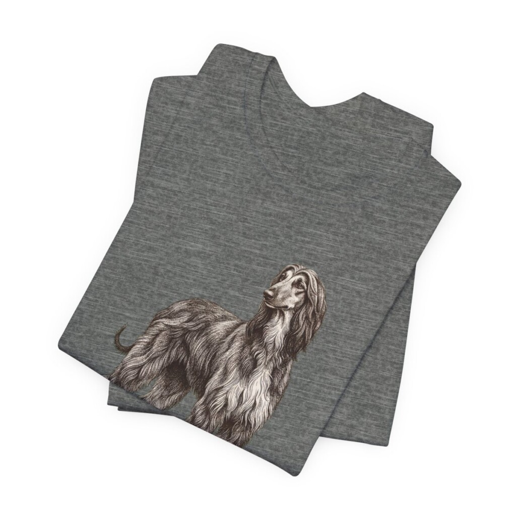 Afghan Hound Dad Shirt, Vintage Dog Sketch Tee, Dog Dad Gift Afghan Hound Dad Shirt, Vintage Dog Sketch Tee, Dog Dad Gift