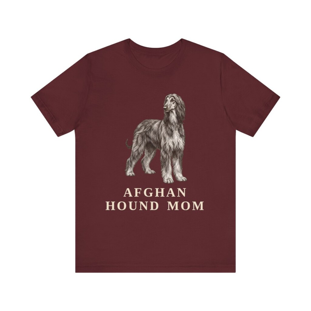Afghan Hound Mom Shirt, Vintage Dog Sketch Tee, Dog Mom Gift