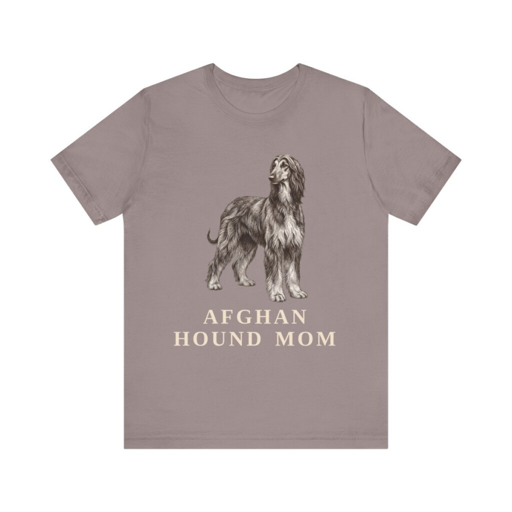 Afghan Hound Mom Shirt, Vintage Dog Sketch Tee, Dog Mom Gift