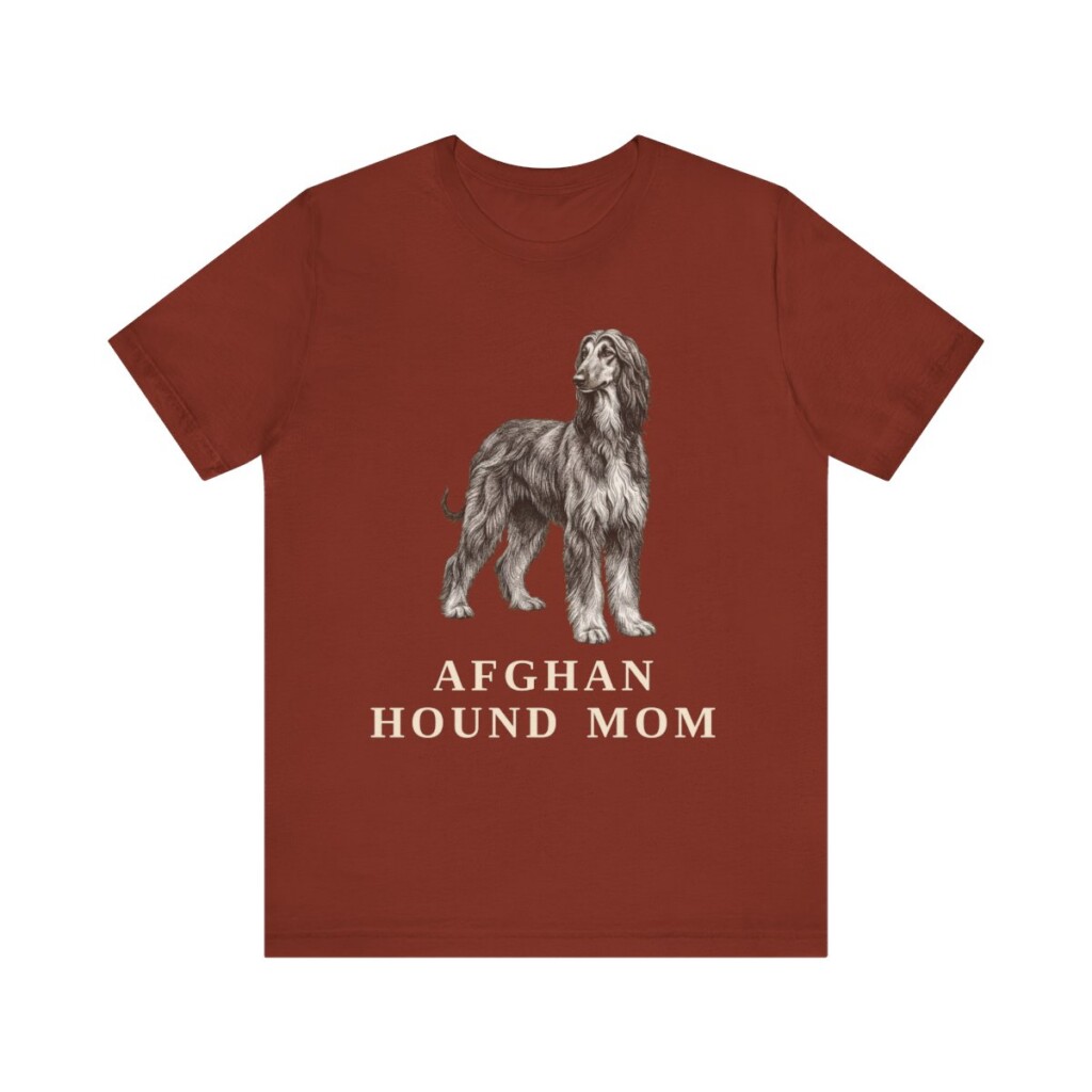 Afghan Hound Mom Shirt, Vintage Dog Sketch Tee, Dog Mom Gift