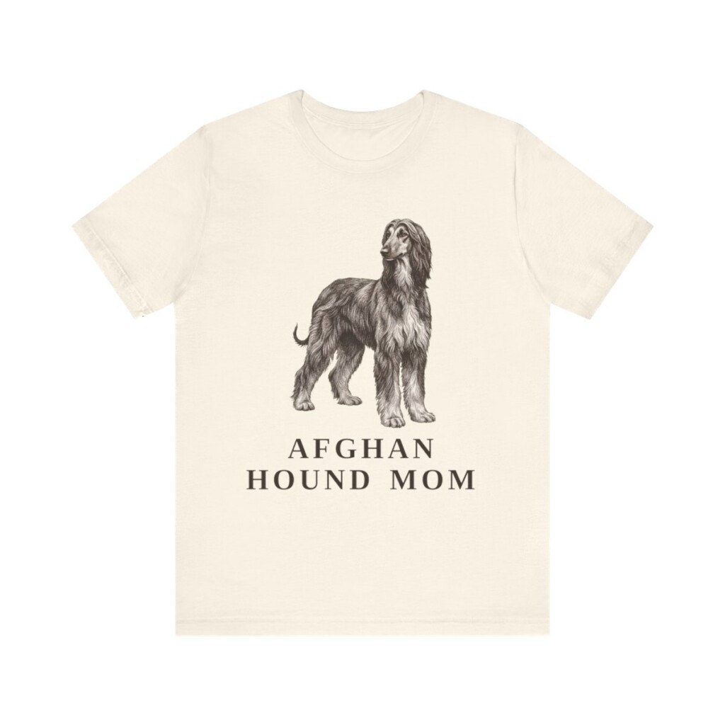 Afghan Hound Mom Shirt, Vintage Dog Sketch Tee, Dog Mom Gift