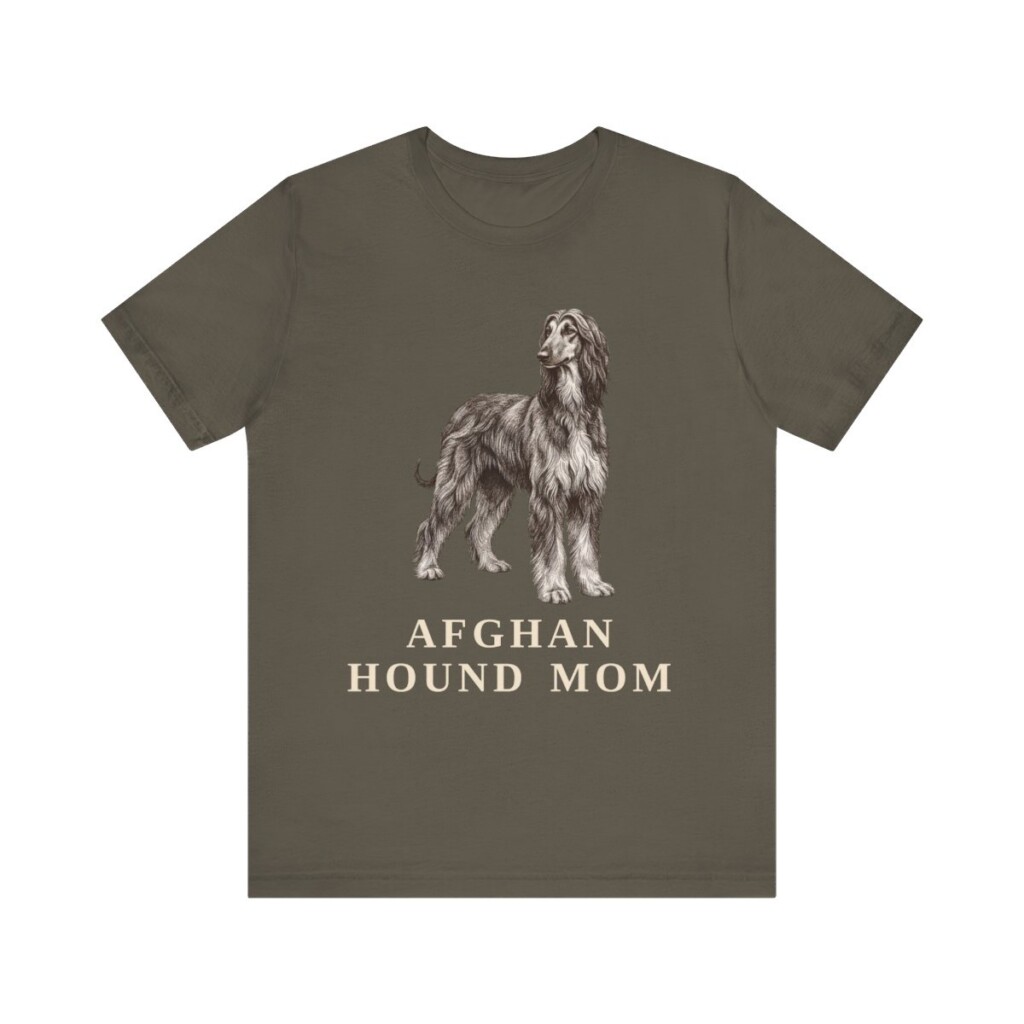 Afghan Hound Mom Shirt, Vintage Dog Sketch Tee, Dog Mom Gift