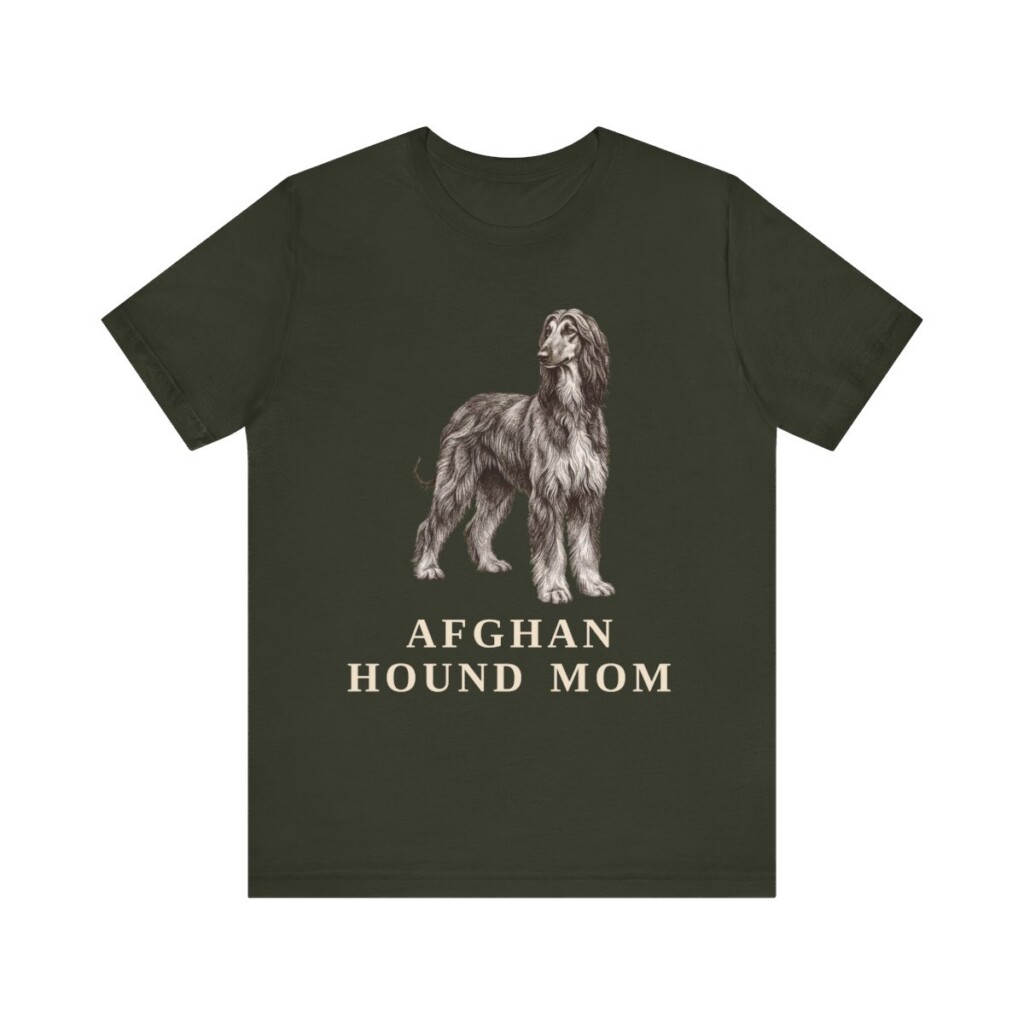 Afghan Hound Mom Shirt, Vintage Dog Sketch Tee, Dog Mom Gift