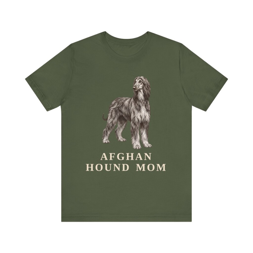 Afghan Hound Mom Shirt, Vintage Dog Sketch Tee, Dog Mom Gift