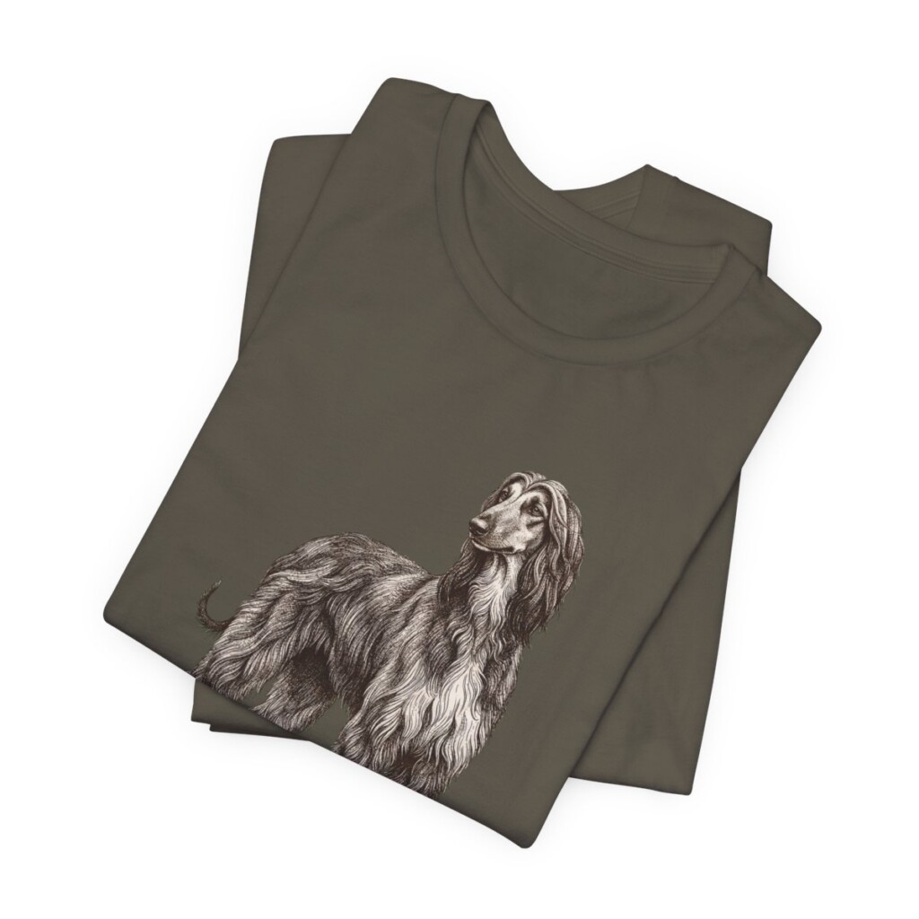 Afghan Hound Mom Shirt, Vintage Dog Sketch Tee, Dog Mom Gift