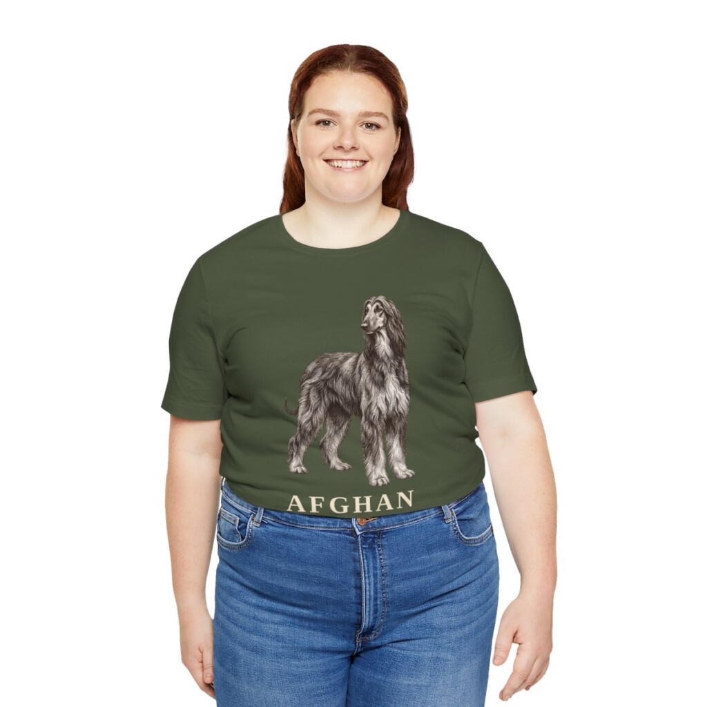 Afghan Hound Mom Shirt, Vintage Dog Sketch Tee, Dog Mom Gift