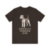 Airedale Terrier Dad Shirt, Vintage Dog Sketch Tee, Dog Dad Gift