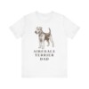 Airedale Terrier Dad Shirt, Vintage Dog Sketch Tee, Dog Dad Gift