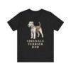 Airedale Terrier Dad Shirt, Vintage Dog Sketch Tee, Dog Dad Gift