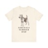 Airedale Terrier Dad Shirt, Vintage Dog Sketch Tee, Dog Dad Gift